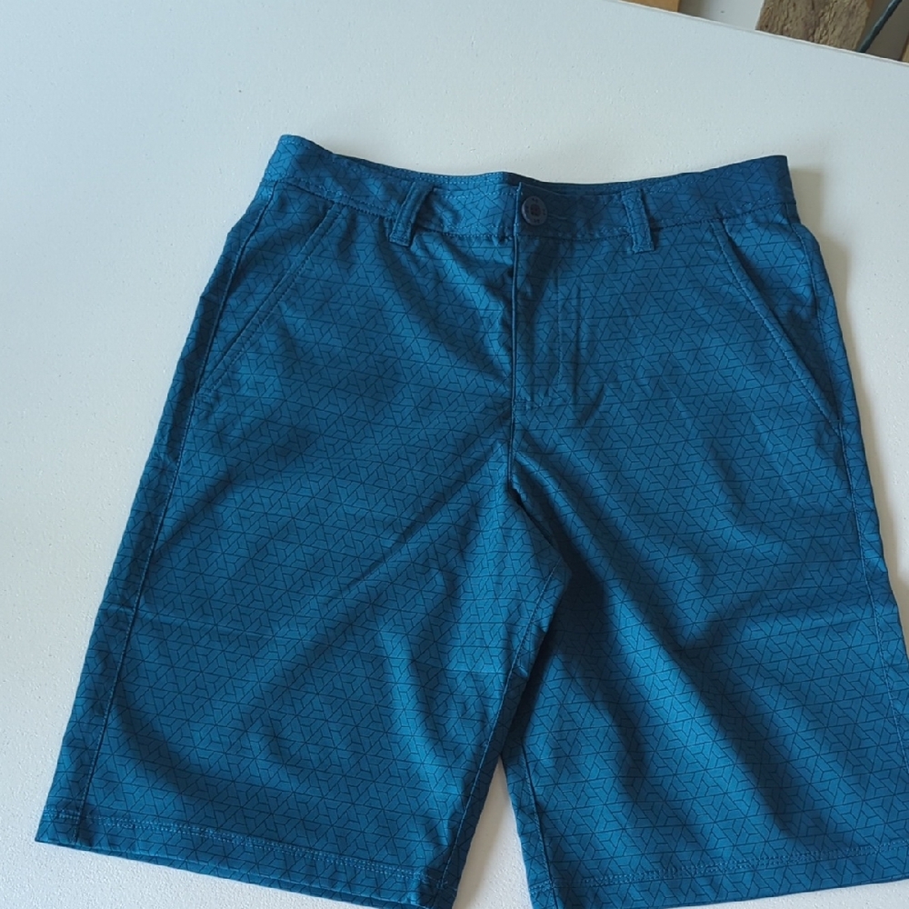 Under Armour Blue Flat Front Athletic Shorts